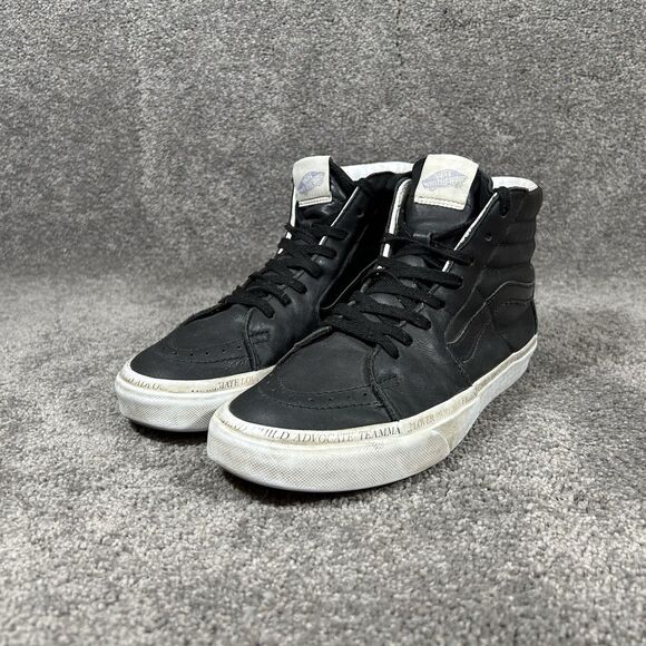 Vans Sk8-Hi Divine Energy Women's Size 8.5 Black White Athletic Skate Shoes Used - Picture 5 of 15